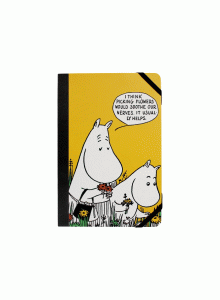 NBA5MO06 A5 Notebook Moomin Yellow Picking Flowers - тефтер